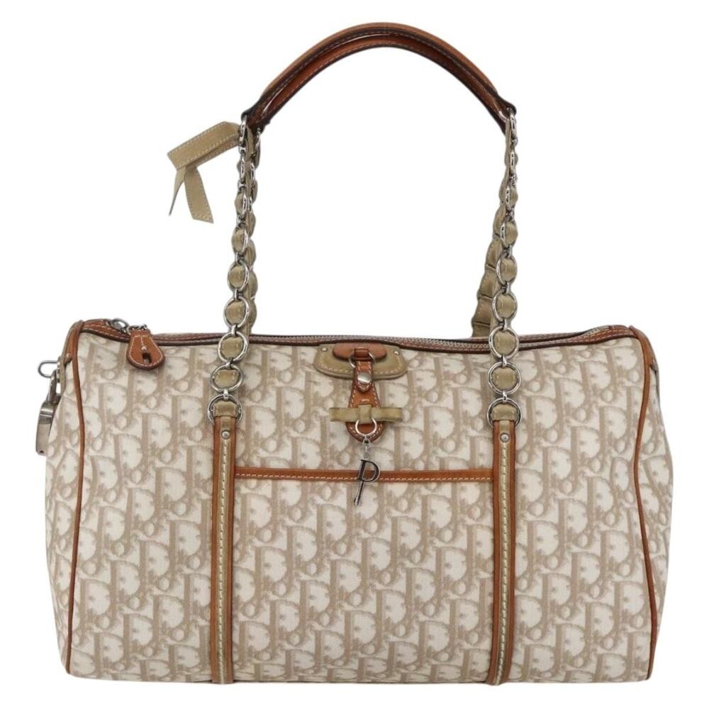 Dior Trotter Romantic Chain Bag Beige Handbag